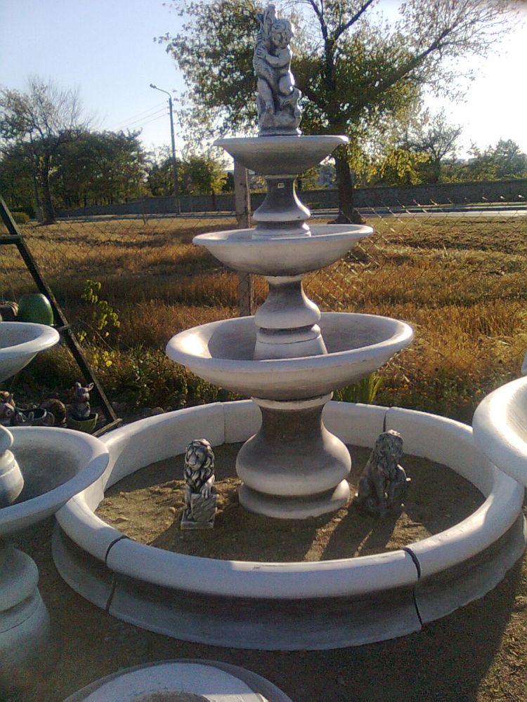 фонтан 3-нива бетон